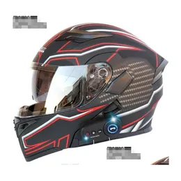 Capacetes de motocicleta Capacete de motocicleta FL-FACE ER Dual Visor para Racing Acessórios seguros