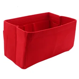 Kosmetische Taschen Rot Home Storage Bag Tasche Organizer Filzeinsatz Beutel Make -up Organizer Inneren Geld