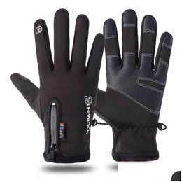 Rękawiczki narciarskie Wodoodporne zimowe mężczyźni Touchsn zimna pogoda wiatroofowe ciepłe rękawiczki dla kobiet na świeżym powietrzu Moto Sport 28 Drop dostawa dhueh