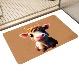 Carpets Cartoon Cow Print Rug Carpet With Cute Pattern Super Soft Decoration Supplies For Front Porch Door And Bathroom Floo