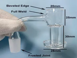 Hela 20 mm full svets Terp Slurper Quartz Banger Glass Water Bong Dab Rig Rökning Pipe Enail Accessory 10mm 14mm 18mm MANA FEMA2251310