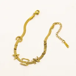 Projektant bransoletki łańcuch liter Bracelets łańcuch Bransoletka Bransoletka miłośnicy biżuterii akcesoria