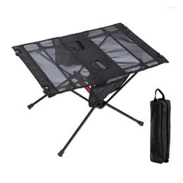 Camp Furniture Portable Aluminium Alloy Camping Table Lightweight Outdoor Folding Garden With Cups Holder For Picnics Hiking BBQ