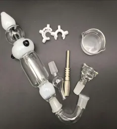 Hookahs Glass Pipes Nector Collector 20 Kit 14mm com quartzo unhas titânio unhas dabber prato ashcatcher bong water pipe3058924
