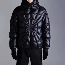 2022 inverno jaquetas masculinas com capuz com 90% branco ganso aranha web casacos homem casual mais grosso marca outerwear 14bej