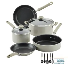 Durastrong Nonstick Cookware Pots and Pans set、12ピース、灰色