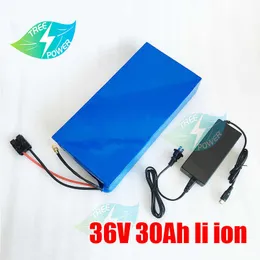 36V 30Ah electric motorcycle tricycle bike batteria 42V E scooter battery wtih BMS Protection 500W 800W +5A charger