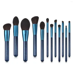 Makyaj Fırçaları 7/12 PCS Bluestone Set Vakfı Eyeliner Göz Farı Allık Araçları Brochas de Maquillaje Alta Calidad