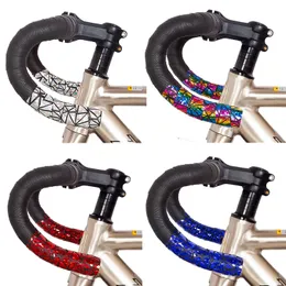 Bike Handlebars Components Road Bar Tape PU Handlebar Cycling Damping Anti Vibration Wrap Accessories Bicycle 230815