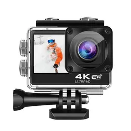 Погодные камеры 4K 24 -мегапиксельная камера Wi -Fi Водонепроницаемое Ultra HD с EIS 30M подводной камеры видеозапись 170 градусов Sport 230816