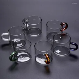 Wine Glasses 6Pcs 50ml -150ml Glass Double Insulation Cup Espresso Coffee Heat Resistant Kungfu Tea Set