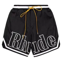 Designer Shorts Rhude Shorts Mens Malha Curto Crtz Moda Praia Elástica Calças Homens de Alta Qualidade Street Wear Vermelho Azul Preto Calças Roxas