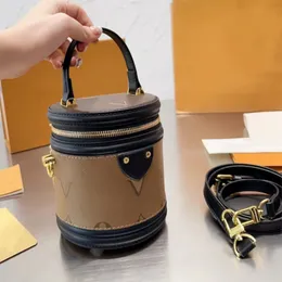 2023 Mini Cannes Bags Handtaschen Frau Designer Bag Fass Crossbody Tasche Luxus Totes Geldbörsen Lederdruck Blumen 5a