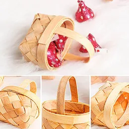 Подарочная упаковка 1 Candy Box Creative Bamboo Baske Wedding Pack Шоколадная упаковка детского душа.