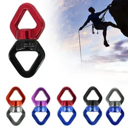 Climbing R 30KN Yoga Accessories Universal Ring Gimbal Rotary Connector Rotational Hammock Swing Spinner Rope Swivel 230815