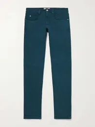 بنطلون جينز للرجال طويل السراويل التصميم الإيطالي لورو بيانا سليم ملتوية جينز جينز يوروبويان والبانت الأمريكية الصلبة