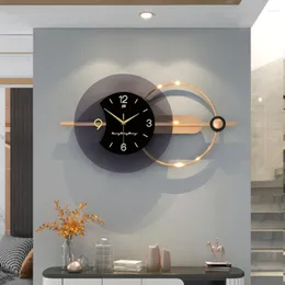 Настенные часы гостиная часы украшения кварца Классический дом световой арт современный номер иглами черные тихий декор саат