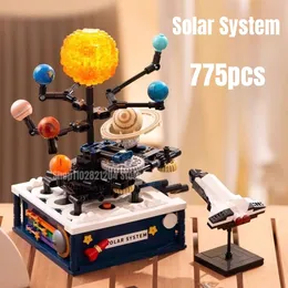 Bloklar MOC Dönen Güneş Sistemi Dünya ve Güneş Saat Binası Bilim Deneyi Eğitim Tuğlaları Çocuklar İçin Şehir Diy Oyuncaklar Hediyeler 230816