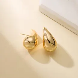 Kolczyki Dangle Bottega kolczyki Trendy Włochy puste stal nierdzewna Hipoalergenowa 18K Gold Gold Gar Drop Waterdrop dla kobiet Projektantka dla kobiet