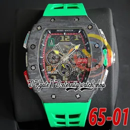 ZY ULTIMO 65-01 MENS ORGHIO M8215 MOVIMENTO AUTOMATICO NEMA NERSO NEMPIO NUSCHIO SCHETTON NUMERI DI SCHETTRO CINDAGGIO GREEN in gomma 2023 orologi Eternity Super Edition