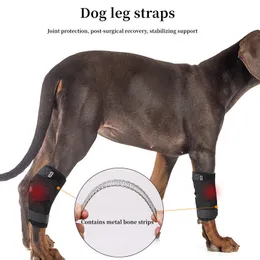 Dog Apparel Updated Protects Bandage Arthritis Protector Cover Leg Support Dogs Hock Joint Brace Pet Knee Pads Injury Recovery 230815