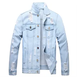 Giacche da uomo Giacca Spring Denim Casual Abbigliamento Casualmente Colore Solido Slim Slim streetwear Jean Coat Hop Hop Male 230815