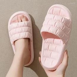 Slippers Home Shoes For Men Flip Flops Women Soft Eva Thick Sole Slides Summer Sandals Couples House Non Slip Bathroom