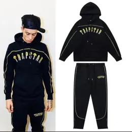 Designer Men's Capuz Conjunto gradiente gradiente bordado com capuz acolchoado Sorto de moleta de rua Fashion Street Tracksuit calças de traje de traje feminino