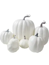 Altre forniture per feste di eventi 1Set 7pcs Pumpkin Artificial Ringraziamento Festival Halloween Decoration 230816