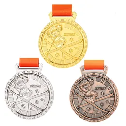 Obiekty dekoracyjne figurki 3D Zimowe Sport Medale narciarskie cynk złota srebrna brązowa medalion niestandardowy Medalion z dobrymi metodami Medal Ski Medal 230815