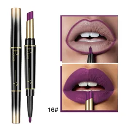 Lip Liner Hacksr Setlipstick Set Pencil Lipstick Matte Matte Matte Dark Skin Попсовая поп -цвет коричневый карандаш для губ и матовый набор губной помады