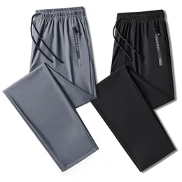 Mensbyxor plus storlek 8xl 7xl 6xl män sport snabbtorkning byxor joggar sportkläder fasta svettbyxor man elastisk 230815