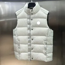 Vests Luxury Designer Men Vests 여성 자수 배지 로고 지퍼 지퍼 지퍼 스탠드 목 소매 복음 조끼 부부 두꺼운 따뜻한 남자 Gillet