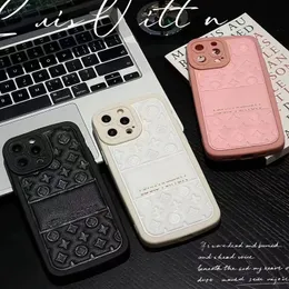 Designer Silikon Telefonfodral Fashion PhoneCase för iPhone 14 Pro Max 13 12 11 XS XR Luxury Leather Case Women Lokument täcker Shell 238165C