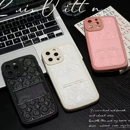 デザイナーシリコン電話ケースiPhone 14 Pro Max 13 12 11 XS XR Luxury Leather Case Women Lettersカバーシェル238165c