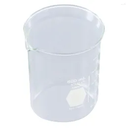 600 ml de estabilidade de copo de laboratório de baixa forma de vidro borossilicato sem -lamentações de suprimentos educacionais graduados