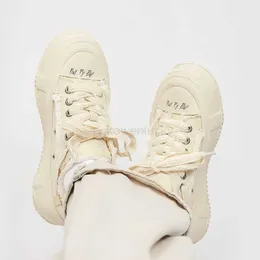 Xvessels/Vessel Shoes Wu's Beggar Of The Same Style Are Versatile For Lovers In Summer. Small White Low Top Board Thick Soles High Rise Canvas Casual Male