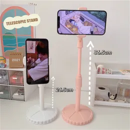 Storage Holders Racks Mobile Phone Holder Universal Chuck Lazy Po Holder Online Lesson Artifact Retractable Adjust Phone Holder 230815