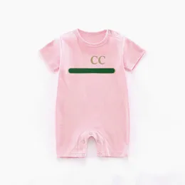 Auf Lager Neugeborene Baby Rompers Mädchen und Jungen Baumwollkleidung Designer Klassischer Brief Druckkind Baby Strampler Kinder Pyjama