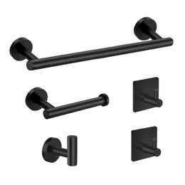 Bathroom Towel Racks Stainless Steel Towel Bar Towel Hook Toilet Paper Holder Contemporary Style Wall Mount for Bathroom Kitchen
