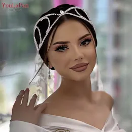 Wedding Hair Jewelry YouLaPan Woman Headband Hair Accessories Drill Chain Bridal Headpiece Bridesmaid Headdress Wedding Bride Tiara HP545 230815