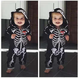 Special Occasions Umorden Baby Skeleton Costume Romper Outfit Hoodie Jumpsuit Infant Toddler Purim Halloween Fancy Dress 230815