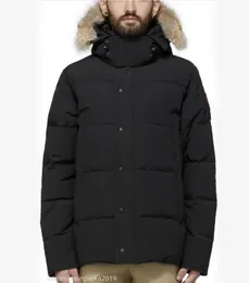 Зимние мужчины вниз по курткам настоящий дизайнер мехов койота Homme puffer wreadbreaker jassen upterwear с капюшоном Fourrure Manteau куртка Hiver Parka Doudoune Canada