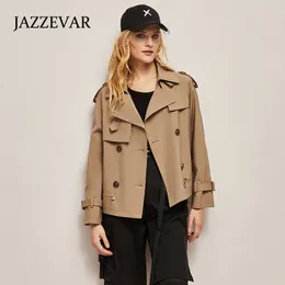 Damengrabenmäntel kleine kurze Mantel weibliche Jazzevar 2023 Herbst Lose Slim Design Jacke 230815