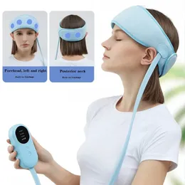 Huvudmassager Electric Head Massager Air Pressure Compress Knådan Massage Migrän Relief Stress Huvudvärk Förbättra Sleep Airbag Headband 230815