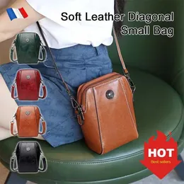 Shopping Bags French All-match Shells Crossbody Bag PU Leather Large Capacity Messenger Bag Waterproof All-match Vertical Cellphone Bag 230815