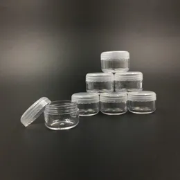 5G/5ML PE 뚜껑이있는 Clear Plastic Cosmetic Container 항아리 화장품 크림 냄비 메이크업 아이 그림자 손톱 파우더 보석 병 QBFXH