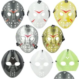 Party Masks Fl Face Masquerade Jason Cosplay SKL vs Friday Horror Hockey Halloween Costume Scary Maski Festival Down