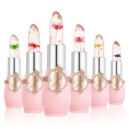 Lipstick 6Pcs Lipsticks Lip Balm Transparent Long Lasting Moisturizing Flower Stick Moisturizer Glosses Makeup Velvet Beauty 230816