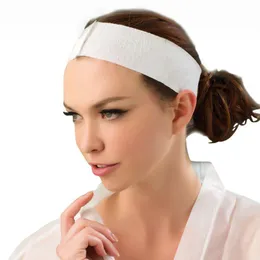 Andere Massageartikel Vibratoren 100 Stücke Einweg -Spa -Stirnbänder dehnen nicht gewebte weiche Hautpflege Haarband mit bequemer Schließung für Frauen Mädchen 230815